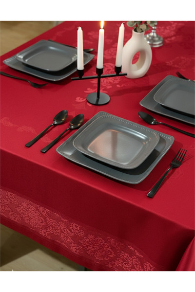 Rhythm London Textile Dertsiz Otporno na fleke Čipka Sa deznom Stolnjak 160x2...