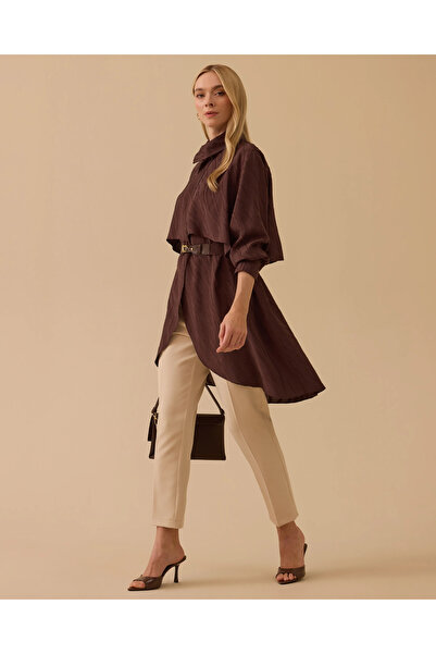 SCL Desenli Asimetrik Tunik