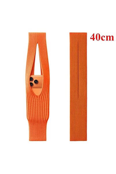 multi İmpex Phone Pocket Woven Bag Short 40cm orange