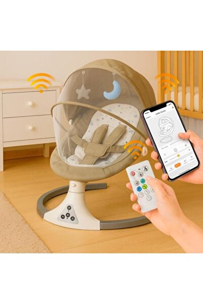 Generis كرسي هزاز للأطفال مزود بتقنية بلوتوث وجهاز تحكم عن بعد