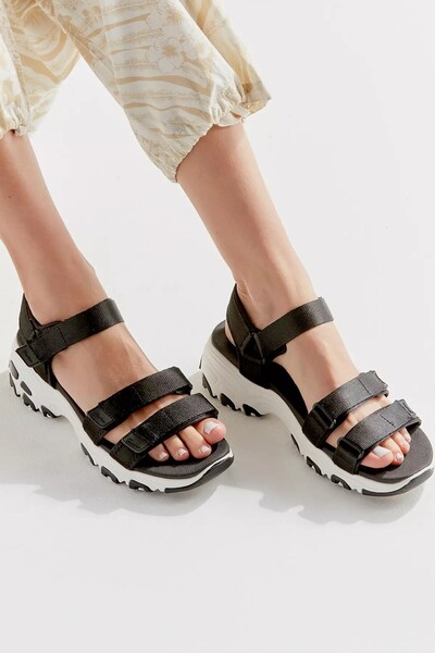 SKECHERS D'lites - Fresh Catch Womens Sandals Kadın Sandalet Siyah