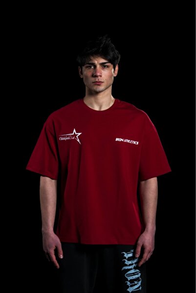 iac iron athletics club تي شيرت بروفن أوفرسايز
