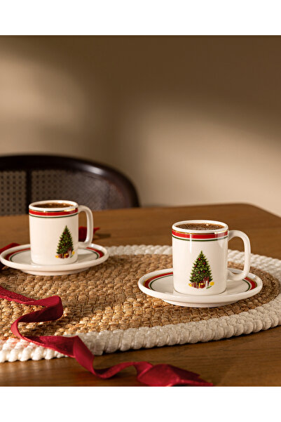 Madame Coco Set de cești de cafea Gaspard pentru 2 persoane, 4 piese, auriu -...