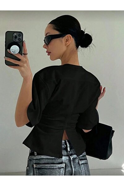 Gofeel Kadın Luxy Chick Detaylı Yırtmaçlı Bluz