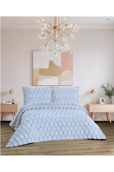 diabella Honeycomb Patterned 3 Piece Double Bedspread