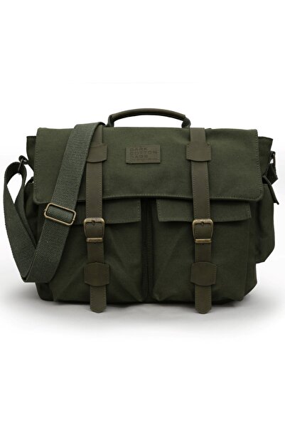 DARK COTTON 7238 Water-Resistant Canvas Messenger Bag - Vintage Shoulder Bag ...