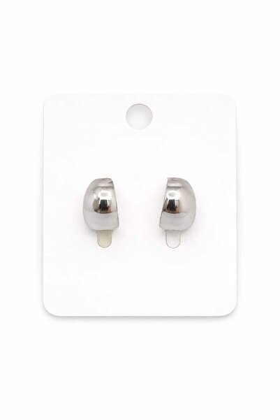 lindamina Silver Color Hoop Earrings