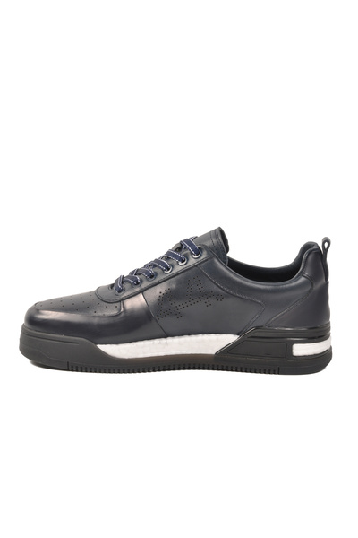 AYAKMOD Pantofi casual pentru bărbați din piele naturală bleumarin 152-20207-2 M