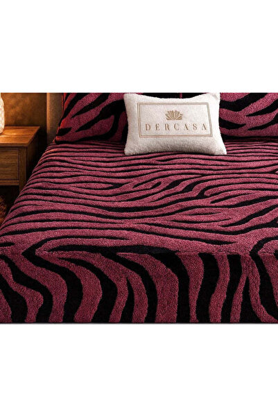 Dercasa Velvet bed cover with Stretchy + 2 Pillow