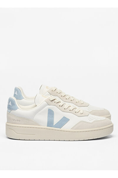 VEJA Beyaz - Mavi Erkek Sneaker V-90 Leather