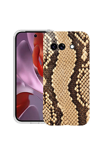 bestcase Husă Anti Shock Case For Google Pixel 10a, cu Design Snake Skin Patt...