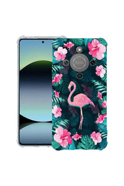 bestcase Αντικραδασμική θήκη για Honor Magic8 Lite, με σχέδιο Flamingo, 31283...