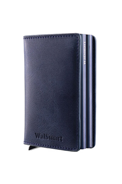 WalSmart Magduo Crazy Smart Mechanism Genuine Leather Wallet