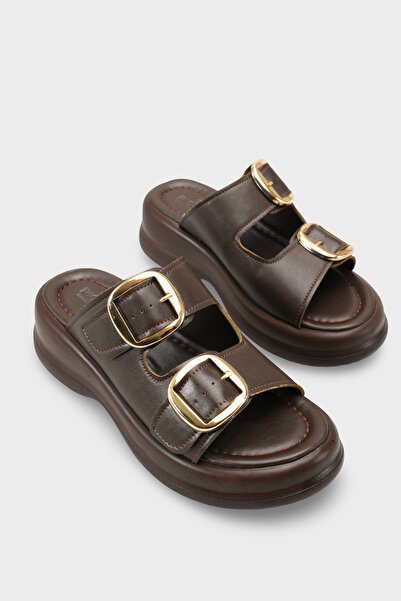 Riccon Tarveidei Women's Slippers 00121020 Brown