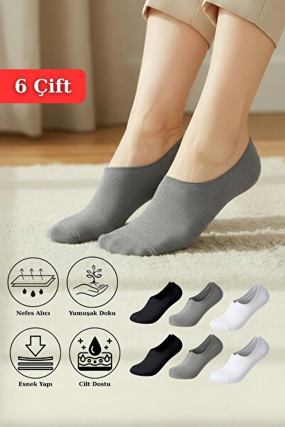 Rays 6 perechi de șosete de balerină tricotate din bumbac, colorate și elasti...