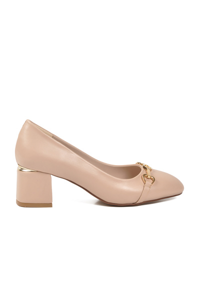 AYAKMOD Μπεζ Γυναικεία Βραδινά Παπούτσια Φόρεμα 312525 Z