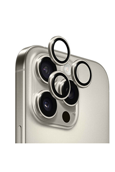 Anank Protecție obiectiv AR pentru iPhone 16 Pro, bej