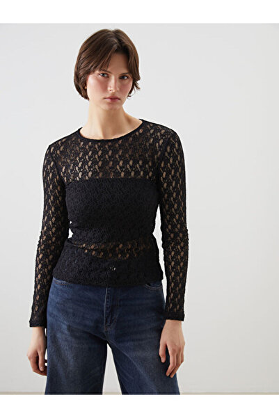 LC Waikiki Crew Neck Lace Blouse