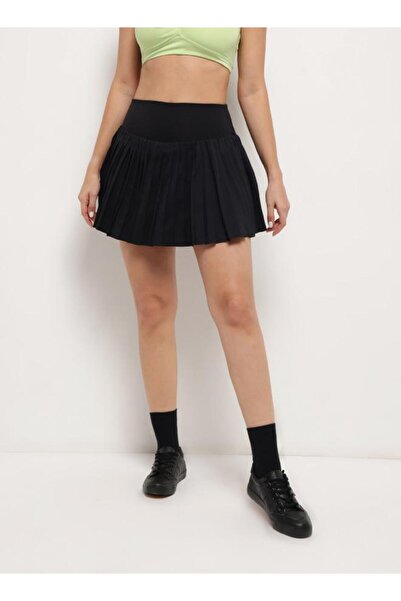 Zaecy Pleated Tennis Skirt – Night Empyrean Black