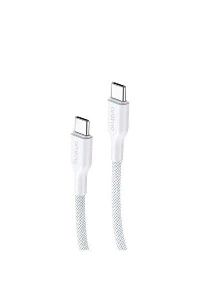 oraimo Charging Cable BroidLine Fabric USB-C to USB-C 1m 100W - White