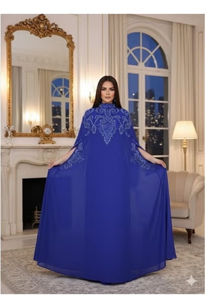 FULLJOY A stylish long dress with shimmering details and a flowing silhouette...