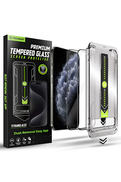 Techsuit Husă completă TitanGlass pentru iPhone X, iPhone 10, neagră