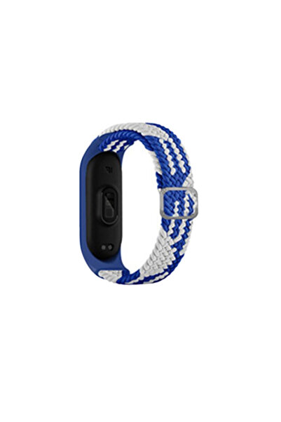eco port Mi Band 4 Strap (Not a Watch) - Blue-White