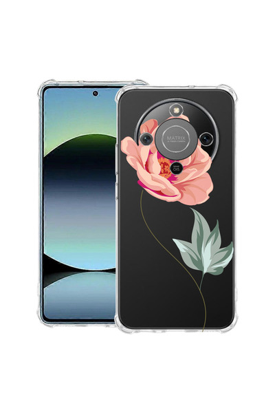 bestcase Husă Anti Shock Case For Honor Magic8 Lite, cu Design Rose, 3128364 ...