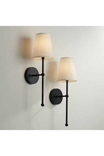 Emg DesiGn Modern Tasarım 1 Adet Duvar Ledli Pilli Aplik Tak Çalıştır Siyah K...