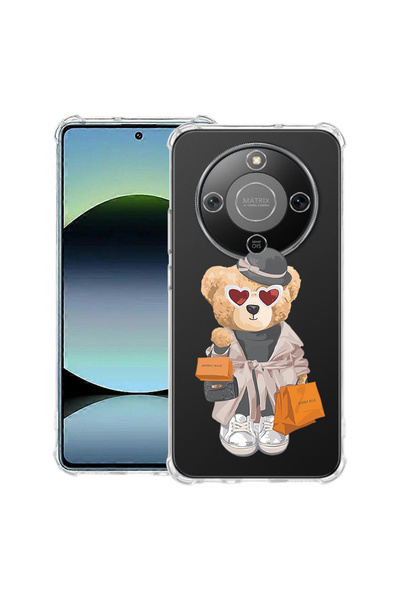 bestcase Husă Anti Shock Case For Honor Magic8 Lite, cu Design Teddy Bear Sho...