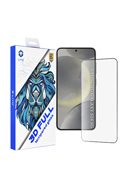 Lito 3D пълно покритие от стъкло за Samsung Galaxy S24, черно