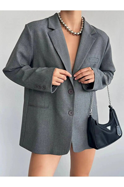 My Blog Gray Blazer Jacket - 7012