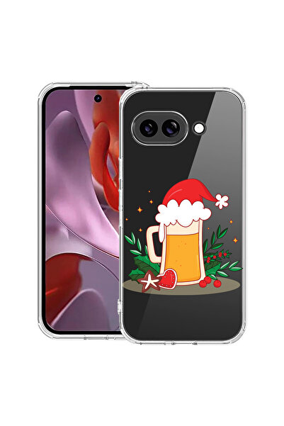 bestcase Удароустойчив калъф за Google Pixel 10a, с коледен дизайн на бира, 3...