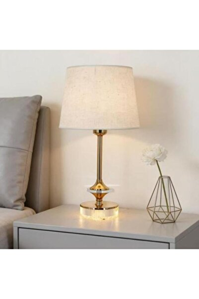 GESR HOME Classic Table Lamp with Golden Base and Warm Touch