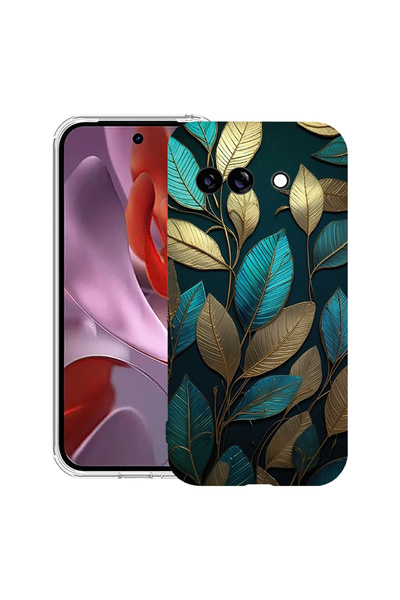 bestcase Husă Anti Shock Case For Google Pixel 10a, cu Design Golden Feathers...