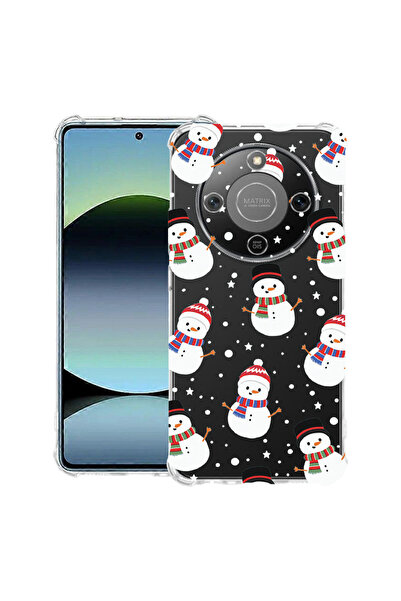 bestcase Αντικραδασμική θήκη για Honor Magic8 Lite, με σχέδιο χιονάνθρωπου, 3...