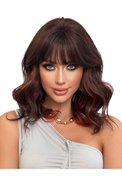 The Casius. Περούκα για γυναίκες, μεσαίου μήκους κυματιστά μαλλιά με αφέλειες...