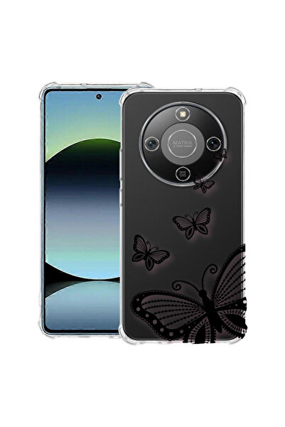 bestcase Anti Shock Case For Honor Magic8 Lite, with Butterfly Design, 312836...