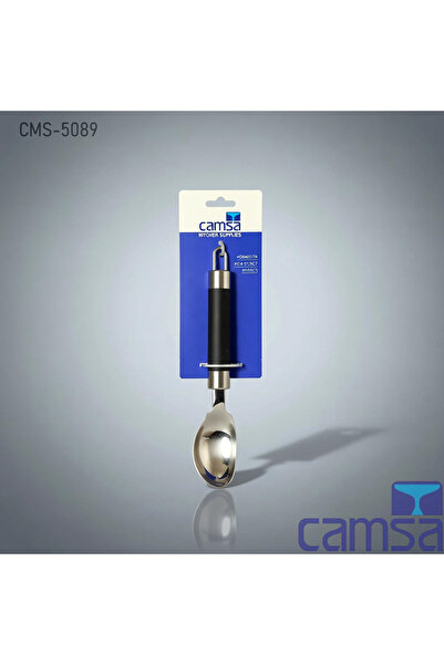 Queen’s Kitchen Black Handle Steel Ice Cream Spoon