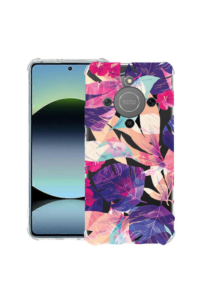 bestcase Αντικραδασμική θήκη για Honor Magic8 Lite, με σχέδιο τροπικών λουλου...