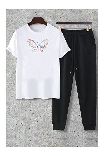 PENTHİLUS Unisex T-Shirt and Pants Set - Men's Oversized Bottom - Top Set