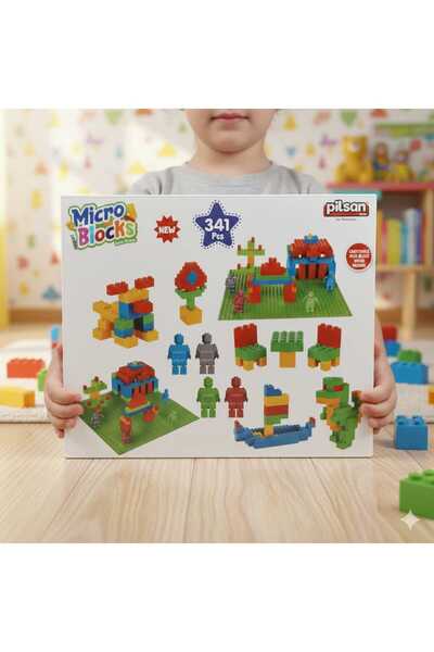PİLSAN 341 Parça Akrobat Adamlı Micro Bloklar