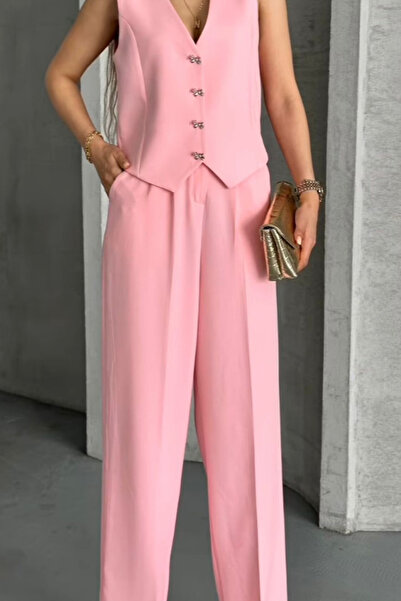 QBZ Yelekli̇ Bow-Knobled Suit