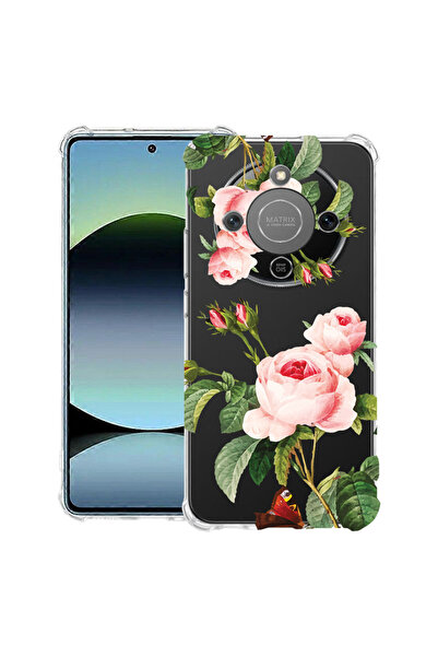 bestcase Αντικραδασμική θήκη για Honor Magic8 Lite, με σχέδιο Rose, 3128364 A...