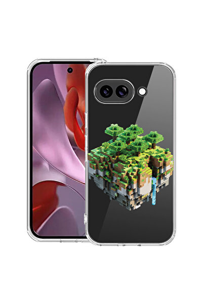 bestcase Αντικραδασμική θήκη για Google Pixel 10a, με σχέδιο Minecraft Land, ...