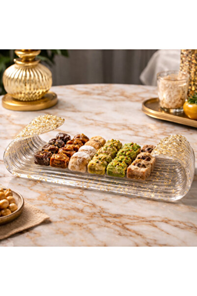 GESR HOME Royal Gold Waves Plate