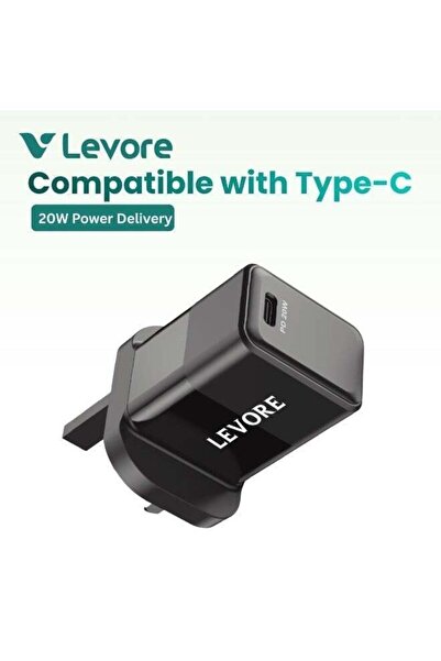 Levore WALL CHARGER WITH 20 W PD BLACK