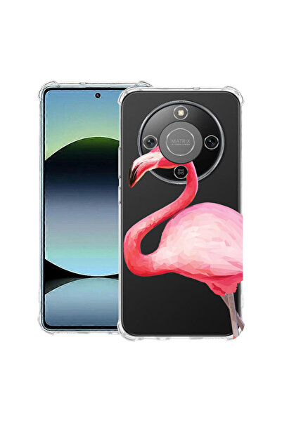 bestcase Husă Anti Shock Case For Honor Magic8 Lite, cu Design Pink Flamingo,...