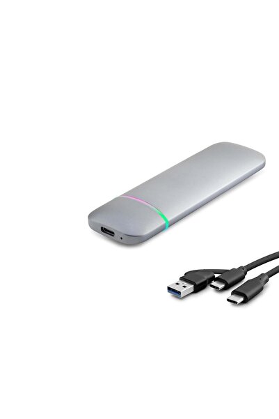 Skygo Ieg ™   Ssd Box Type-C 3.1 + Usb3.0 Nvme + Ngff M2 Chip Rtl9210B Gray H...