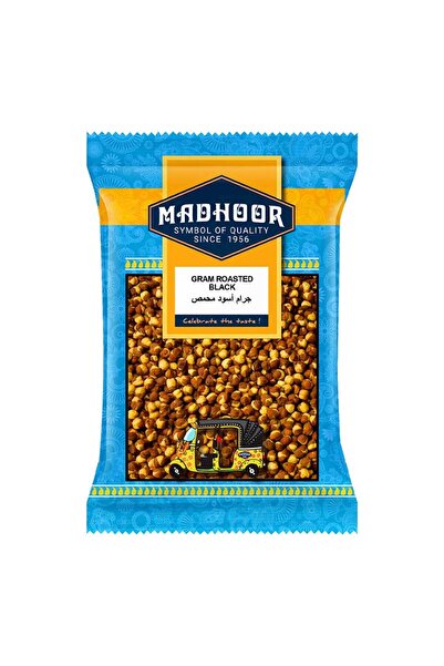 MADHOOR Gram Roasted Black Whole Crunchy Skin-On Roasted Chickpeas (500g)